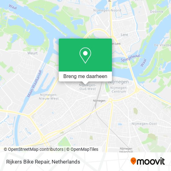 Rijkers Bike Repair kaart