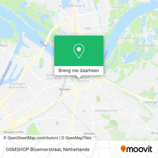 GSMSHOP Bloemerstraat kaart