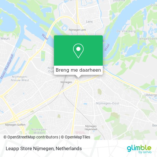 Leapp Store Nijmegen kaart