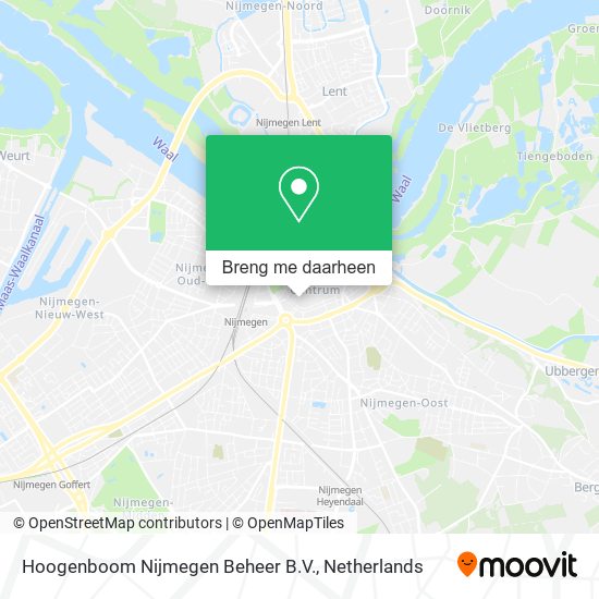Hoogenboom Nijmegen Beheer B.V. kaart