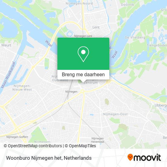Woonburo Nijmegen het kaart