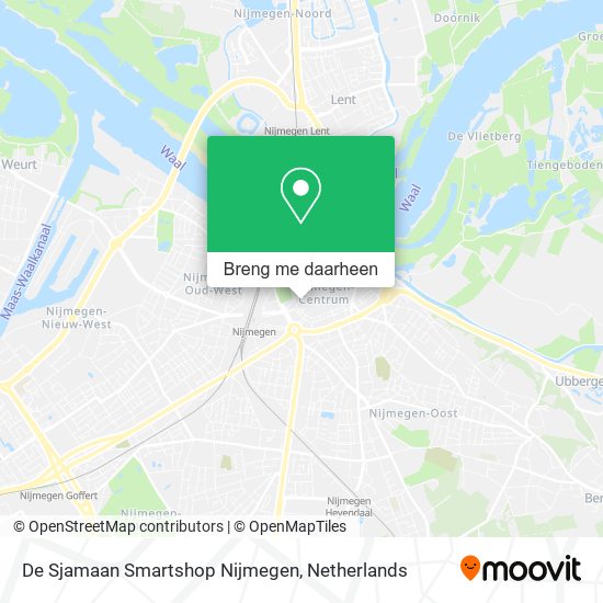 De Sjamaan Smartshop Nijmegen kaart