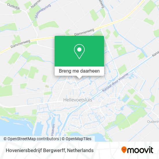 Hoveniersbedrijf Bergwerff kaart