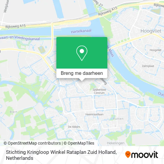 Stichting Kringloop Winkel Rataplan Zuid Holland kaart