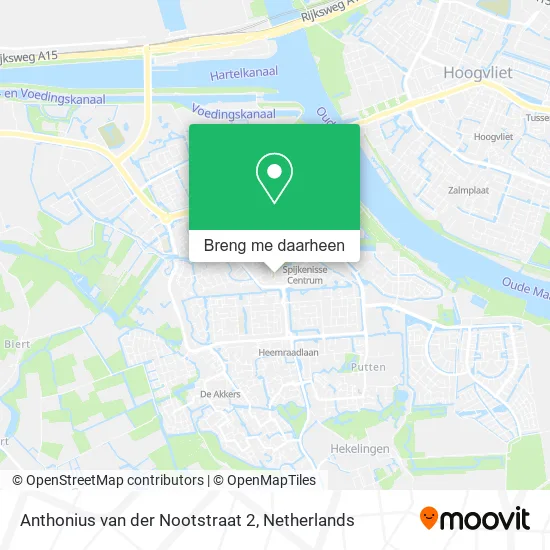 Anthonius van der Nootstraat 2 kaart