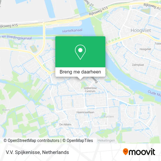 V.V. Spijkenisse kaart
