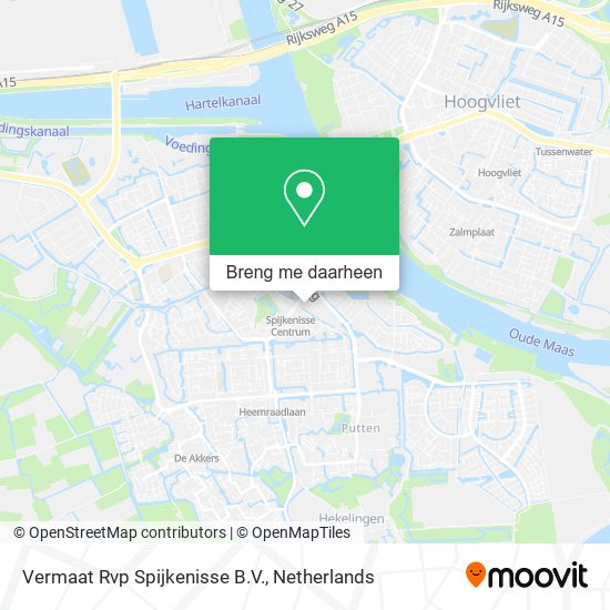 Vermaat Rvp Spijkenisse B.V. kaart