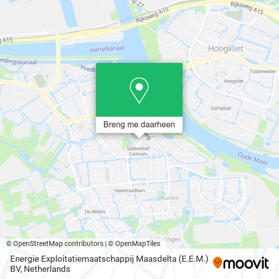 Energie Exploitatiemaatschappij Maasdelta (E.E.M.) BV kaart