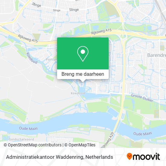 Administratiekantoor Waddenring kaart