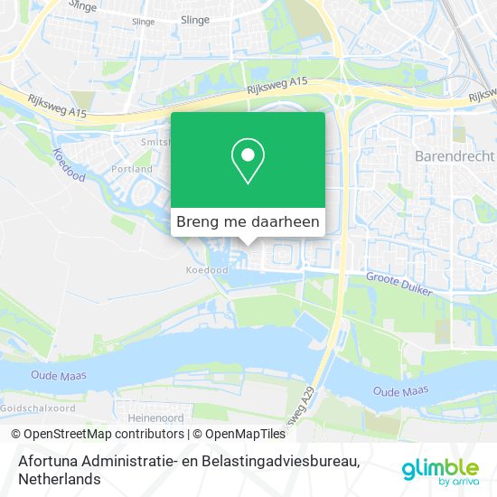 Afortuna Administratie- en Belastingadviesbureau kaart