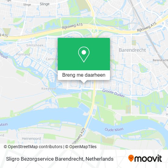 Sligro Bezorgservice Barendrecht kaart