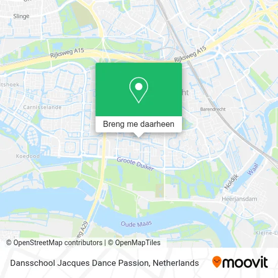 Dansschool Jacques Dance Passion kaart