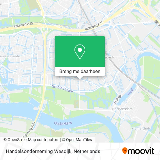 Handelsonderneming Wesdijk kaart