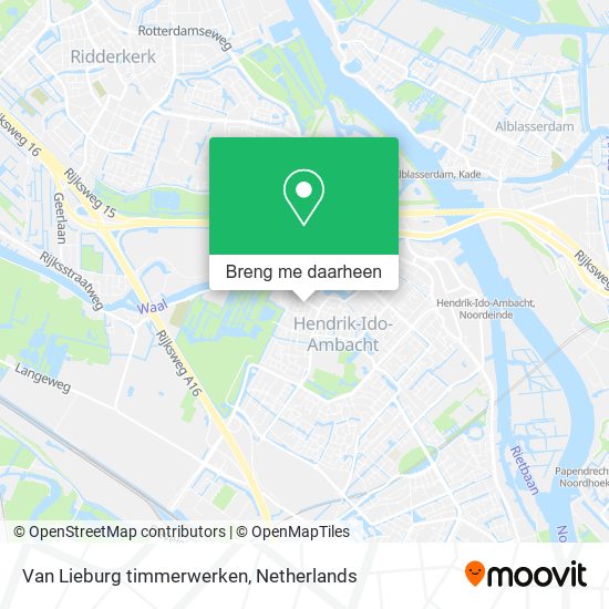 Van Lieburg timmerwerken kaart