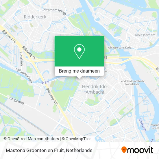 Mastona Groenten en Fruit kaart
