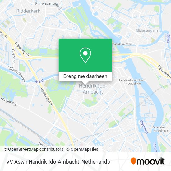 VV Aswh Hendrik-Ido-Ambacht kaart