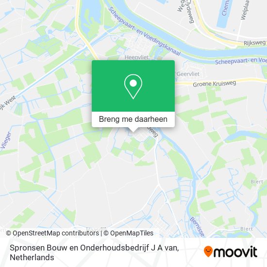 Spronsen Bouw en Onderhoudsbedrijf J A van kaart