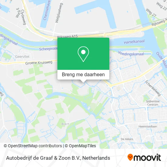 Autobedrijf de Graaf & Zoon B.V. kaart