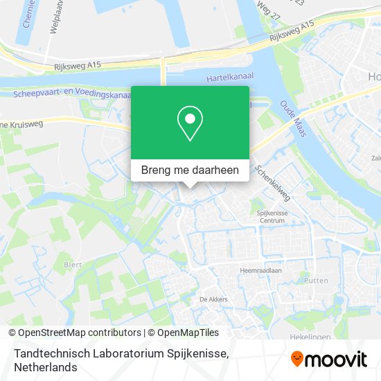 Tandtechnisch Laboratorium Spijkenisse kaart