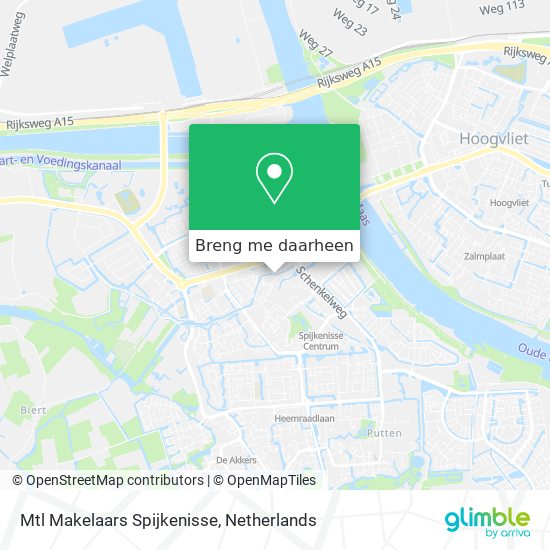 Mtl Makelaars Spijkenisse kaart