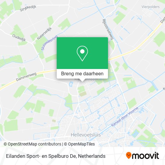 Eilanden Sport- en Spelburo De kaart