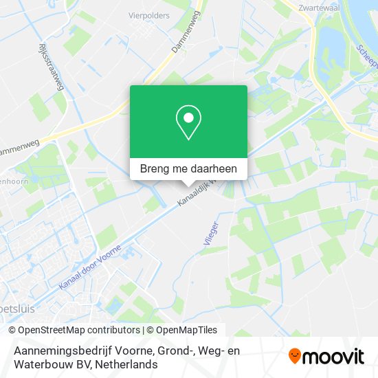 Aannemingsbedrijf Voorne, Grond-, Weg- en Waterbouw BV kaart