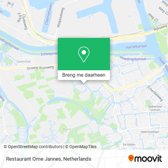 Restaurant Ome Jannes kaart