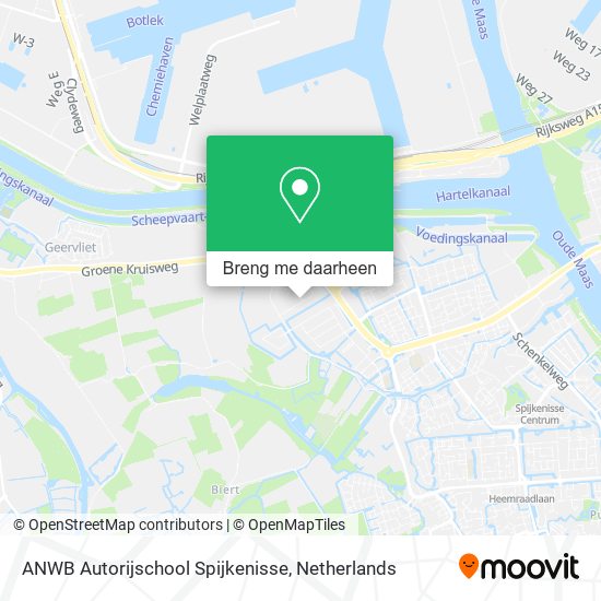 ANWB Autorijschool Spijkenisse kaart