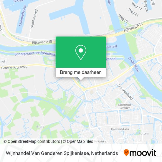 Wijnhandel Van Genderen Spijkenisse kaart