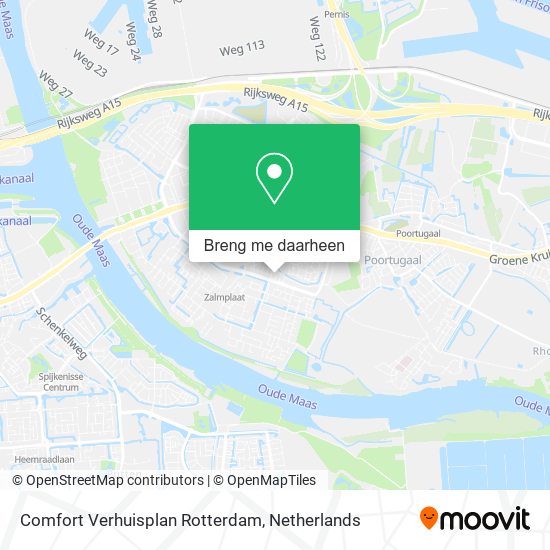 Comfort Verhuisplan Rotterdam kaart
