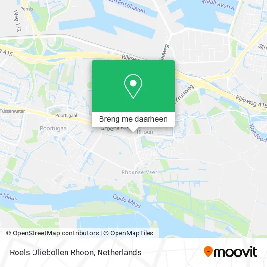 Roels Oliebollen Rhoon kaart