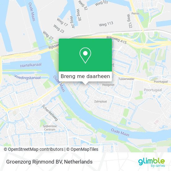 Groenzorg Rijnmond BV kaart