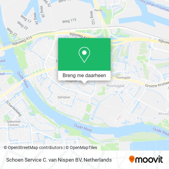 Schoen Service C. van Nispen BV kaart