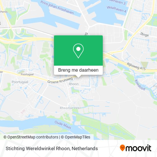 Stichting Wereldwinkel Rhoon kaart