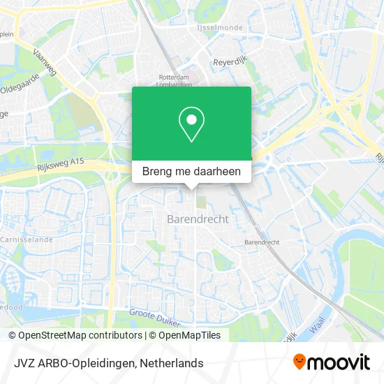 JVZ ARBO-Opleidingen kaart