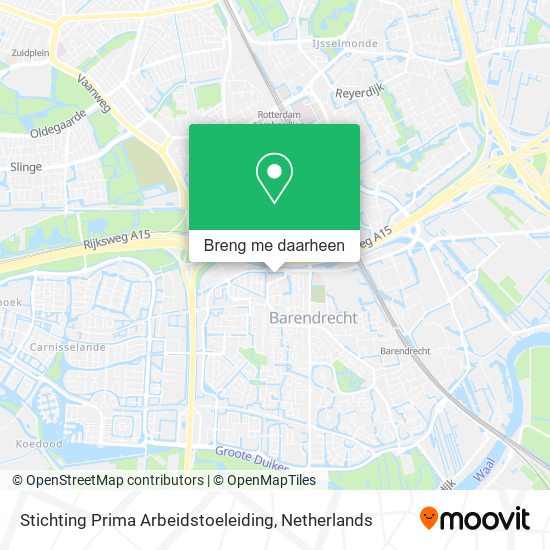 Stichting Prima Arbeidstoeleiding kaart