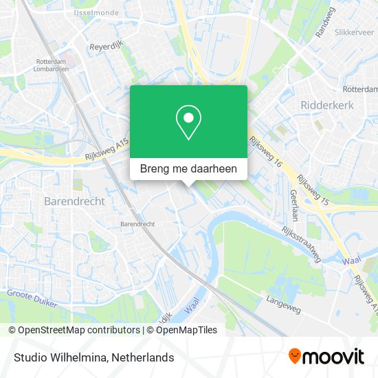 Studio Wilhelmina kaart