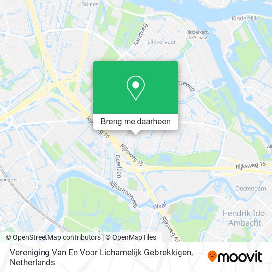 Vereniging Van En Voor Lichamelijk Gebrekkigen kaart
