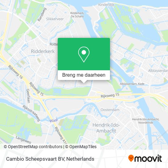 Cambio Scheepsvaart BV kaart