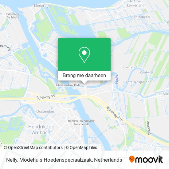Nelly, Modehuis Hoedenspeciaalzaak kaart