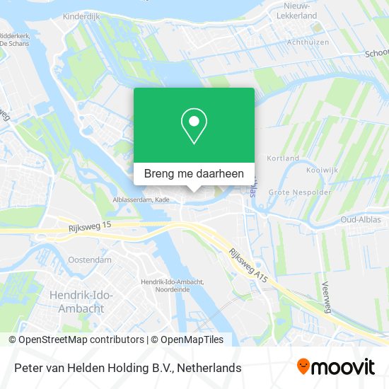 Peter van Helden Holding B.V. kaart