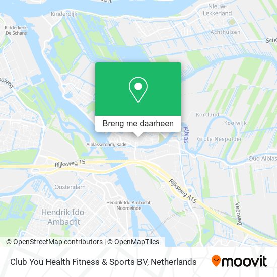 Club You Health Fitness & Sports BV kaart