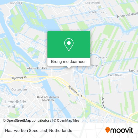 Haarwerken Specialist kaart