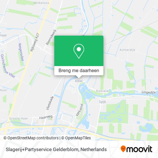 Slagerij+Partyservice Gelderblom kaart