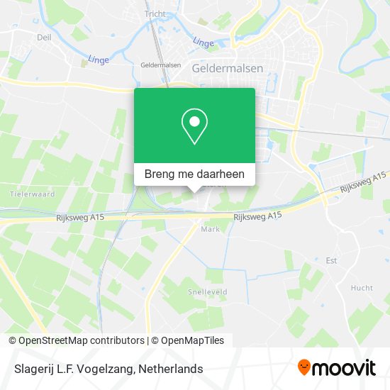 Slagerij L.F. Vogelzang kaart