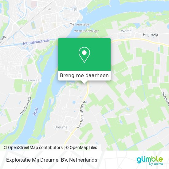 Exploitatie Mij Dreumel BV kaart