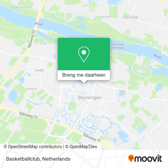 Basketballclub kaart