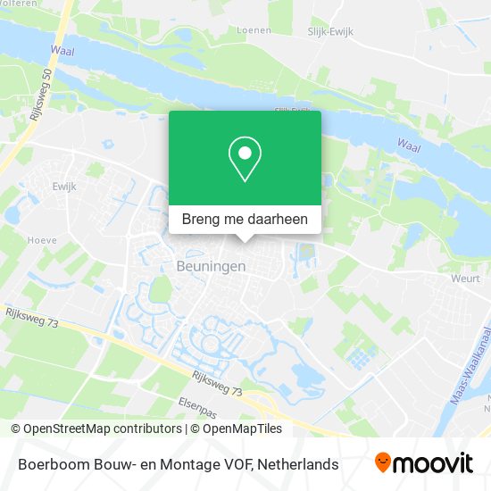 Boerboom Bouw- en Montage VOF kaart