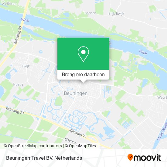 Beuningen Travel BV kaart