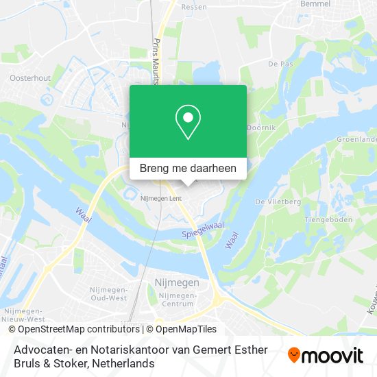 Advocaten- en Notariskantoor van Gemert Esther Bruls & Stoker kaart